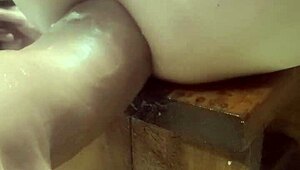 Huge Hankeys Dildos Pound Ass on Fucking Machine