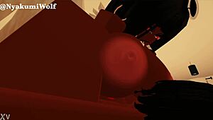 Emptying my balls with this beautiful ebony girl and her futanari monster cock