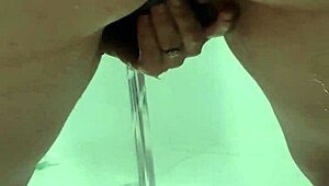 Teen Bent Over Squirting In Bathroom With Juicy Ass Exposed