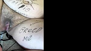 my random compilation of pussy creampies, body writing, and lewd teasing