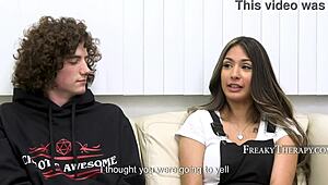 Unusual family therapy in hospital with doctor