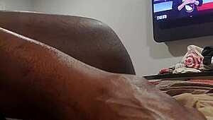 jacking off to my own porn collection