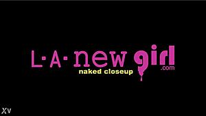 blonde teen shows amazing body in photoshoot