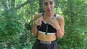 Two Italian TikTokers Act Wild In The Park With Sara Diamante