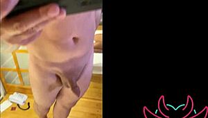 Cumshot on Natural Tits of Milf