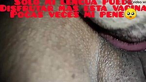 Licking My Ecuadorian Wife's Ass And Pussy On All Fours!