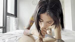 Co-worker giving hot blowjob, I cum in her mouth.