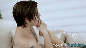 brunette milf lolly dames receives hardcore pounding from muscled dude