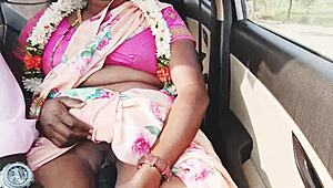 Beautiful housewife cheats on husband with boyfriend in car sex romance