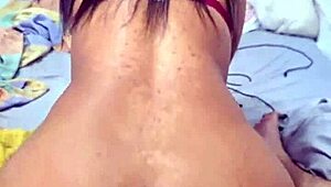 Latina teen opens big ass for anal dick gaping