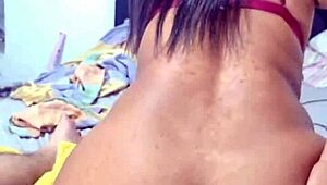 Latina teen opens big ass for anal dick gaping