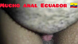 Licking My Ecuadorian Wife's Ass And Pussy On All Fours!