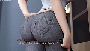 Busty 40 year old milf feels romantic passion with horny pervert in 3d game