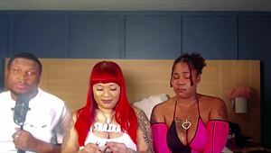 homebody latina gets banged in a wild 10-man gangbang orgy with black and ebony guys