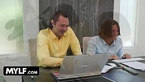 Boss Babe Punishes Pervy Employees With Pierced Tits And Big Ass