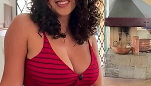 busty latina pov deepthroat and doggy after interview.