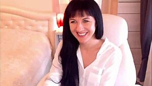 small tit brunette helga muah strips and teases