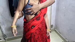 Indian Desi Aunty Closeup Fuck In Sexy Red Saree Indian Desi Bhabhi Saree Sex