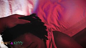 I tap out while kittylove rides my big black cock roughly