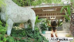 Viking Alix K A Unicorn The Fucks Herself With His Horn