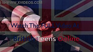 British 18 year old college student gets spanked in detention