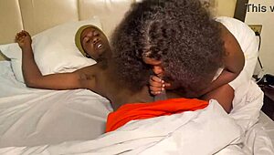 petite step sister surprises me with a wake-up call, leading to intimate time in the bedroom with teasing and wetness