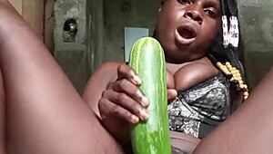 just a click nasty with this huge cucumber watch out for more