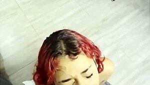 Eager Babe Waits Patiently for Intense Cum Facial Reward