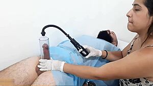 I, the doctora, massage his verga to make it bigger, get so excited, and beg him to put it all in me!