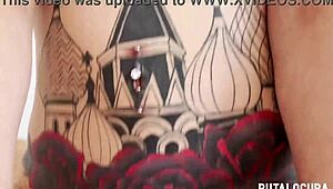 Is Nadja swallowing that cum?