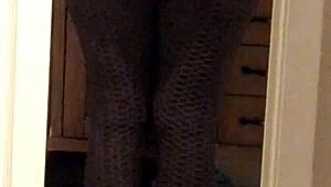 oh wow, check out that milf wife's big ass in tight leggings getting voyeured! it's so hot and juicy.