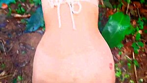 Watch This Risky Handjob On The Beach Trail!