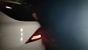 He gives me a ride and fucks me in the parking lot part 1