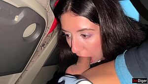 public dick flashing - risky handjob in public bus full of people cum by hand 😈