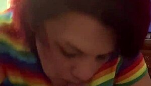 cheating milf latina deepthroats big black cock monster