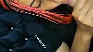 Stepmother trapped under the sofa, stepson gets quick hot homemade creampie real 😈