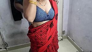 Indian Desi Aunty Closeup Fuck In Sexy Red Saree Indian Desi Bhabhi Saree Sex