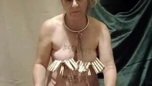 slave endures piss clamps belts indoctrination