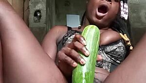 just a click nasty with this huge cucumber watch out for more