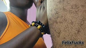 Felixfucks - Big Ass Taking Deep Fucking In My Bedroom With Ebony Girlfriend And Quickie Orgasm