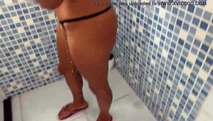 Pink Brunette Teases with Big Cock in Brazilian Encounter