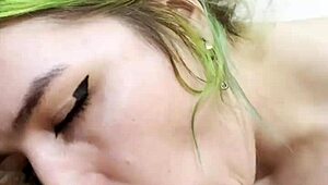 Very hot goth nikki greaves sucks huge cock pov