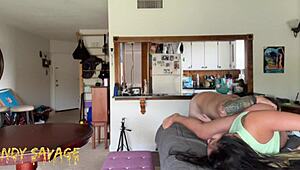 asian girlfriend dominated before work wmaf amateur couple