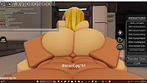 Blonde bombshell sucks and rides big white cock