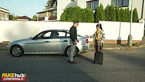 fakehub - very hot romantic sex with new foreign wife sweaty passion with her petite 18+ tight body