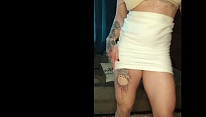 Brazilian sensual woman provokes while smoking