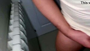 i wanna cum in just my shirt with harder cock 😏 hot guy jerks huge dick