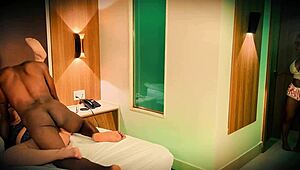 Young guy shares bed with busty milf Alaska Villa, turning into rough fuck