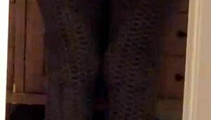 oh wow, check out that milf wife's big ass in tight leggings getting voyeured! it's so hot and juicy.