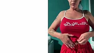 In this POV scene, turn around and leave your thighs uncovered. Today there is a punishment from the mistress.